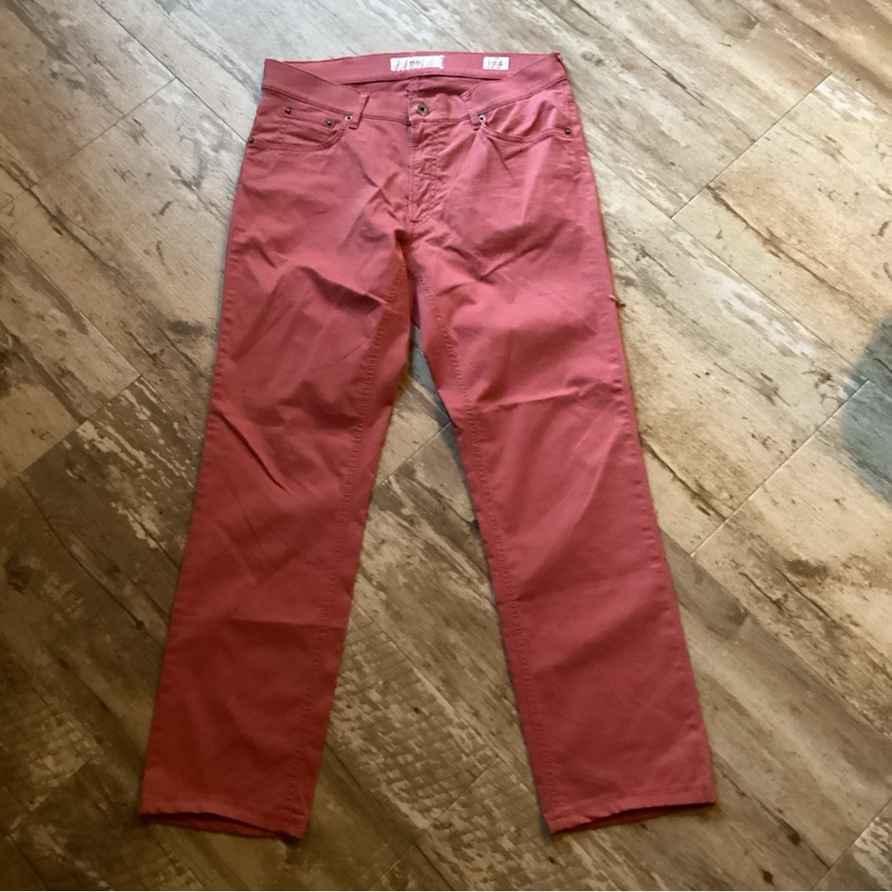 BRAX Feel Good Hi Flex Chuck Modern Red Burgundy Pants Men’s 32x28